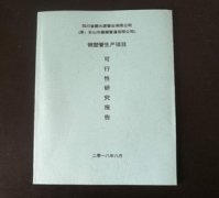 某钢塑管项目可研报告封面